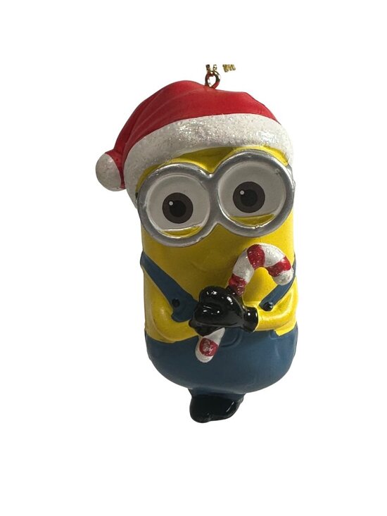 Universal Studios Other - Minions Christmas Ornament Santa Hat Candy Cane Universal Studios Collectible